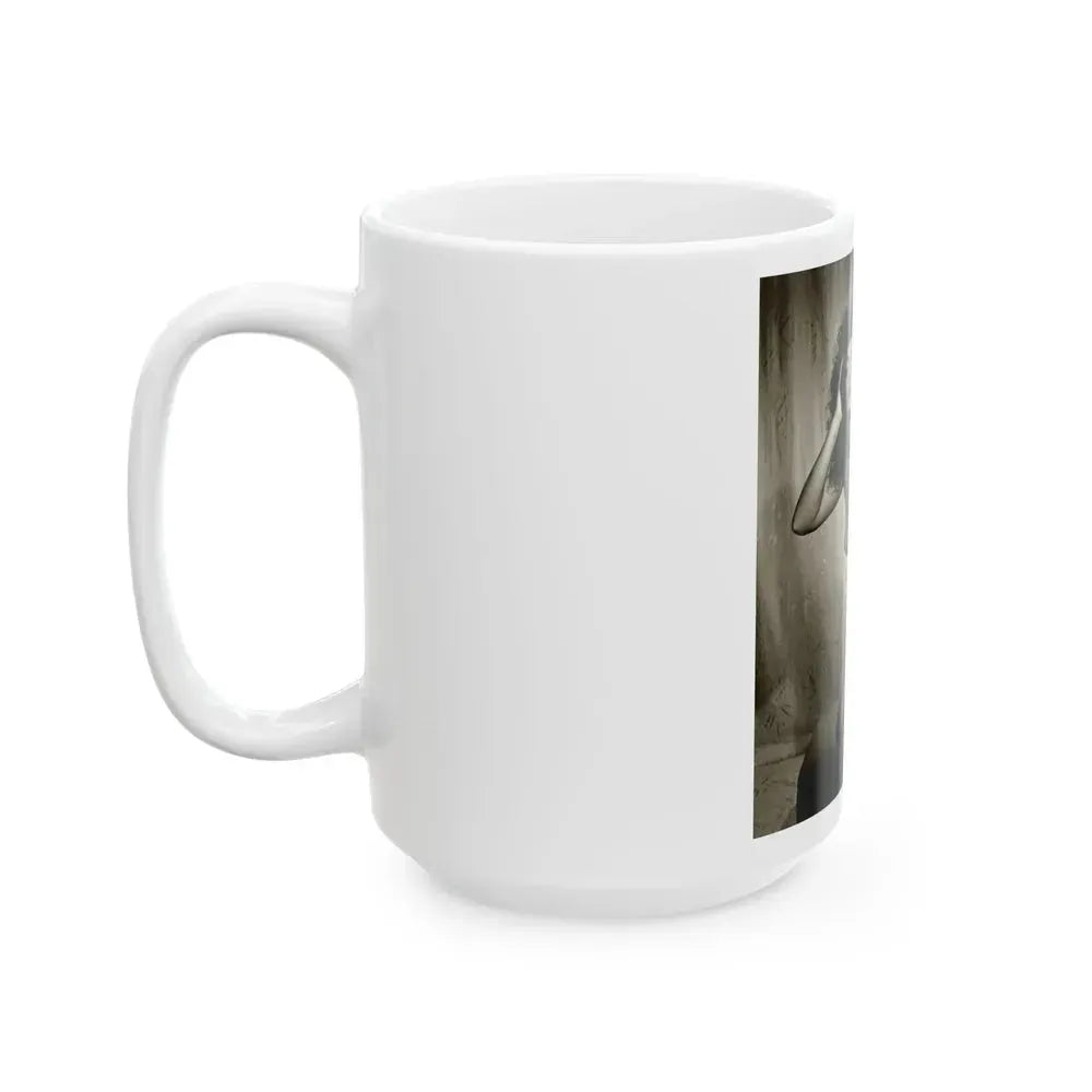 Bettie Page #105 (Vintage Female Icon) White Coffee Mug - Go Mug Yourself