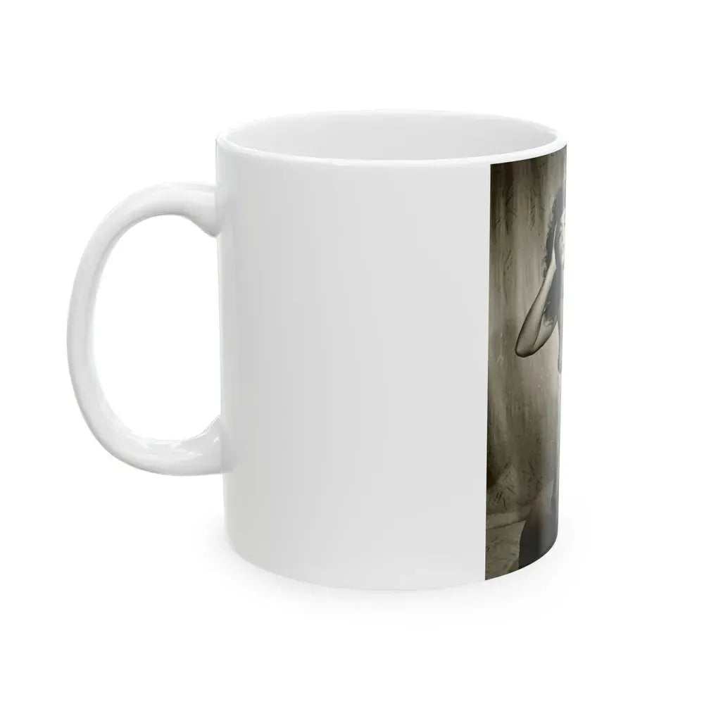 Bettie Page #105 (Vintage Female Icon) White Coffee Mug - Go Mug Yourself