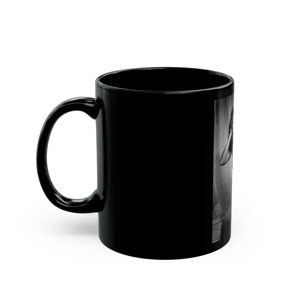 Bettie Page #105_1 (Vintage Female Icon) Black Coffee Mug - Go Mug Yourself