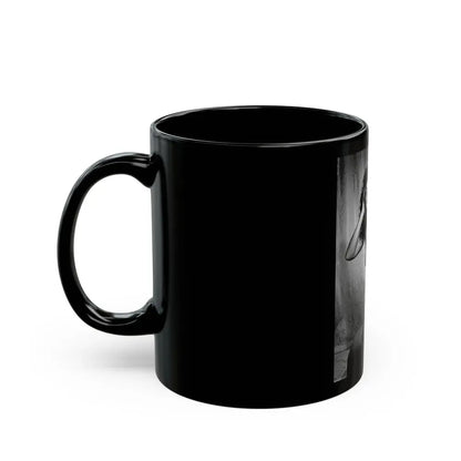 Bettie Page #105_1 (Vintage Female Icon) Black Coffee Mug - Go Mug Yourself