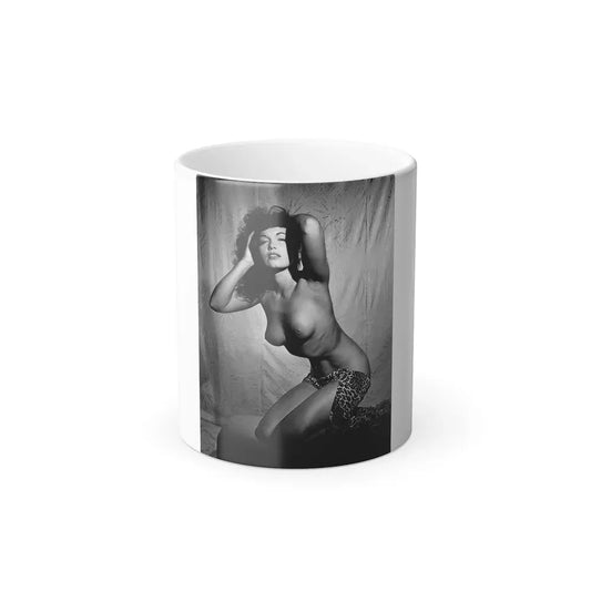 Bettie Page #105_1 (Vintage Female Icon) Color Changing Coffee Mug 11oz - Go Mug Yourself