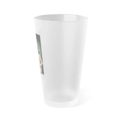 Bettie Page #106 - Playboy Photo Jan. '55 (Vintage Female Icon) Frosted Pint Glass 16oz - Go Mug Yourself
