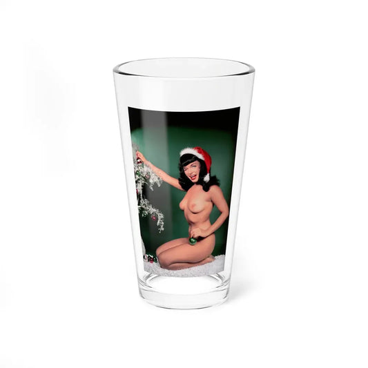 Bettie Page #106 - Playboy Photo Jan. '55 (Vintage Female Icon) Pint Glass 16oz 16oz - Go Mug Yourself