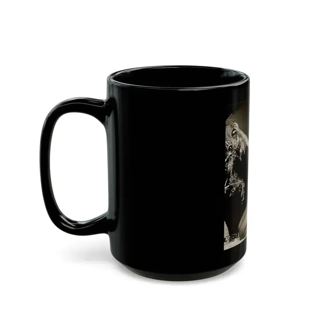 Bettie Page #106 - Playboy Photo Jan. '55_1 (Vintage Female Icon) Black Coffee Mug - Go Mug Yourself