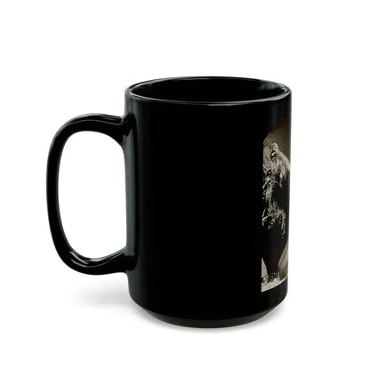 Bettie Page #106 - Playboy Photo Jan. '55_1 (Vintage Female Icon) Black Coffee Mug - Go Mug Yourself