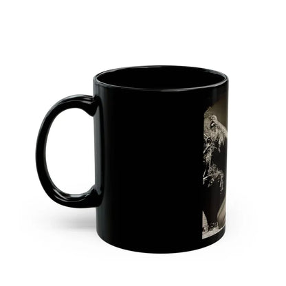 Bettie Page #106 - Playboy Photo Jan. '55_1 (Vintage Female Icon) Black Coffee Mug - Go Mug Yourself