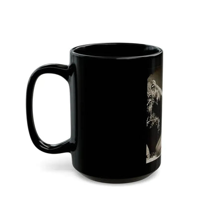 Bettie Page #106 - Playboy Photo Jan. '55_1 (Vintage Female Icon) Black Coffee Mug - Go Mug Yourself