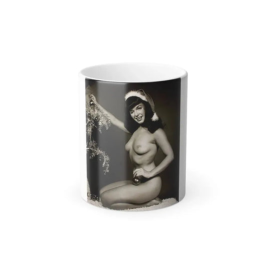 Bettie Page #106 - Playboy Photo Jan. '55_1 (Vintage Female Icon) Color Changing Coffee Mug 11oz - Go Mug Yourself