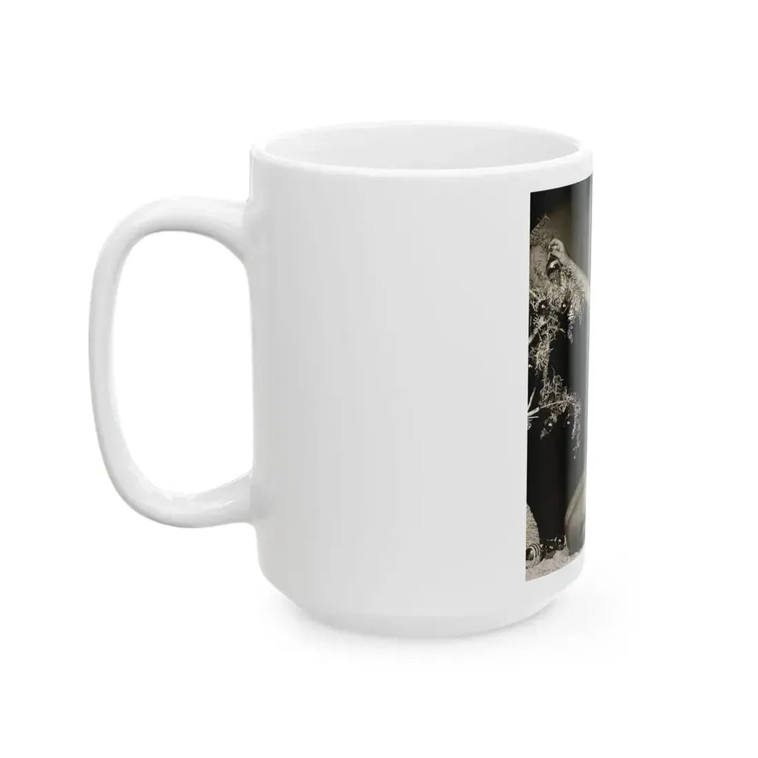 Bettie Page #106 - Playboy Photo Jan. '55_1 (Vintage Female Icon) White Coffee Mug - Go Mug Yourself