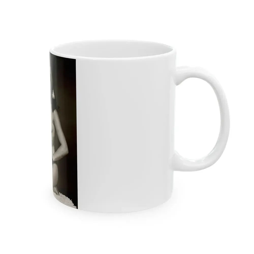 Bettie Page #106 - Playboy Photo Jan. '55_1 (Vintage Female Icon) White Coffee Mug - Go Mug Yourself