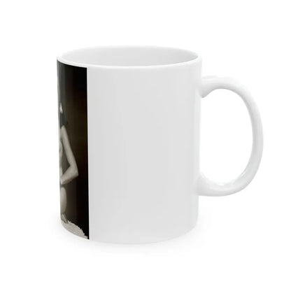 Bettie Page #106 - Playboy Photo Jan. '55_1 (Vintage Female Icon) White Coffee Mug - Go Mug Yourself