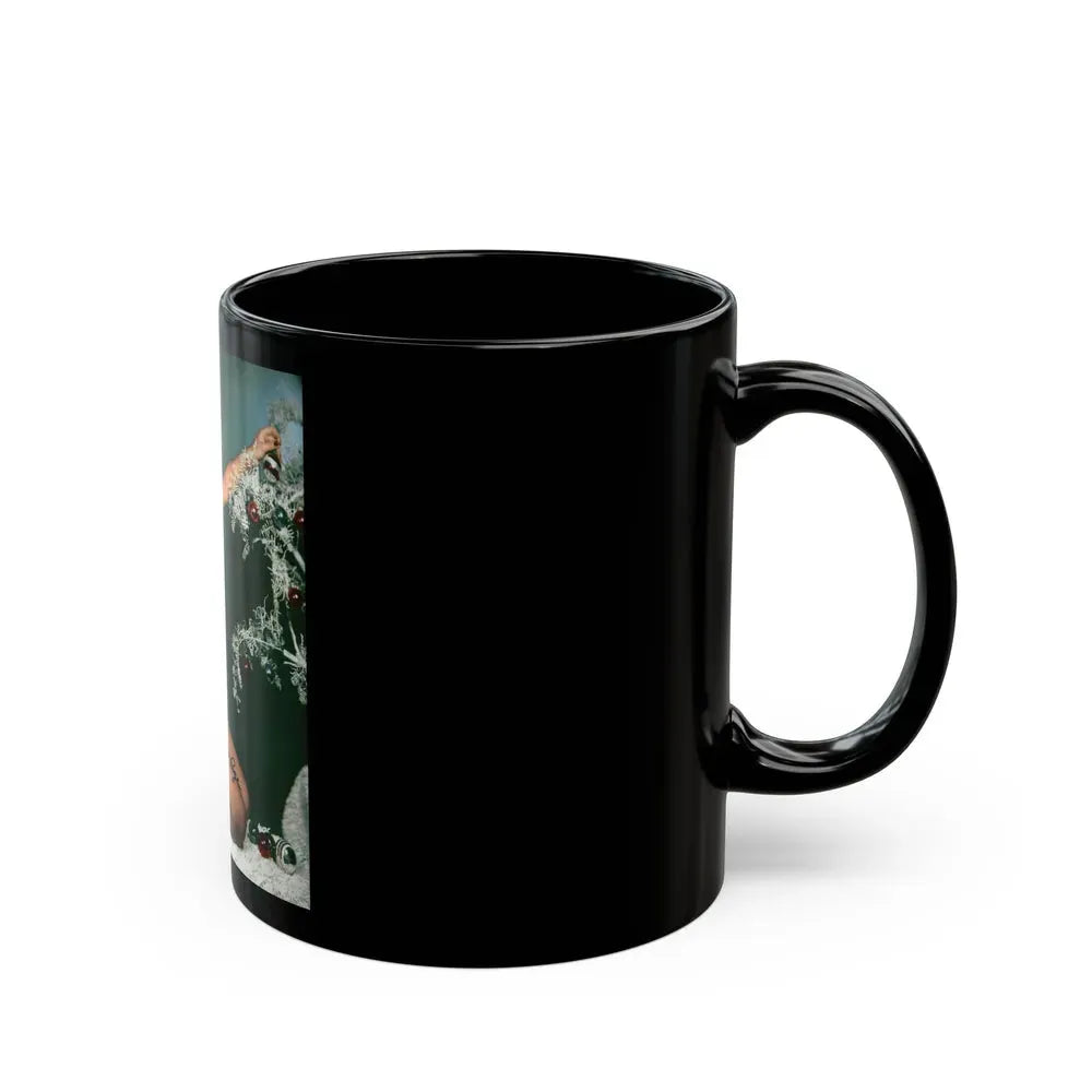 Bettie Page #106 - Playboy Photo Jan. '55_2 (Vintage Female Icon) Black Coffee Mug - Go Mug Yourself