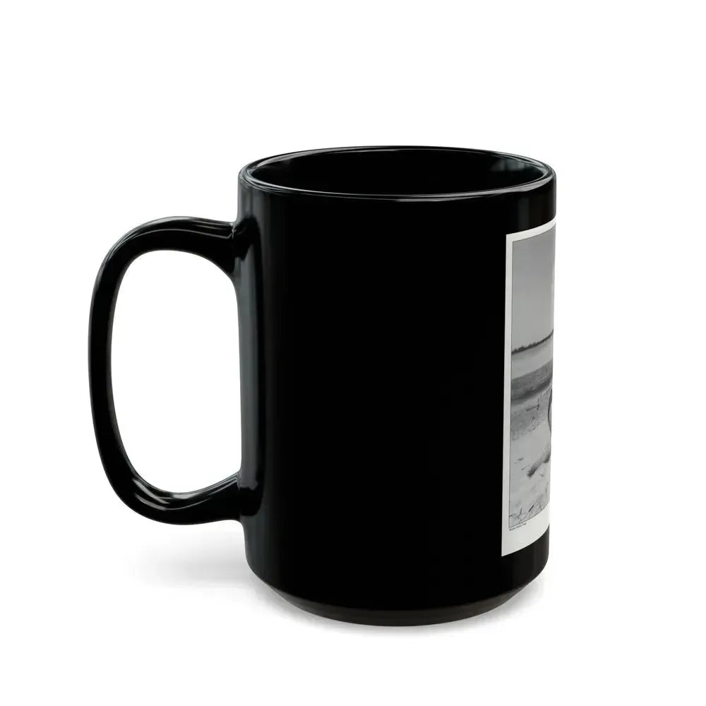Bettie Page #1061 (Vintage Female Icon) Black Coffee Mug - Go Mug Yourself