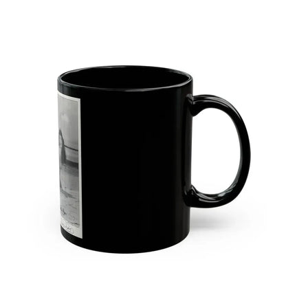 Bettie Page #1061 (Vintage Female Icon) Black Coffee Mug - Go Mug Yourself