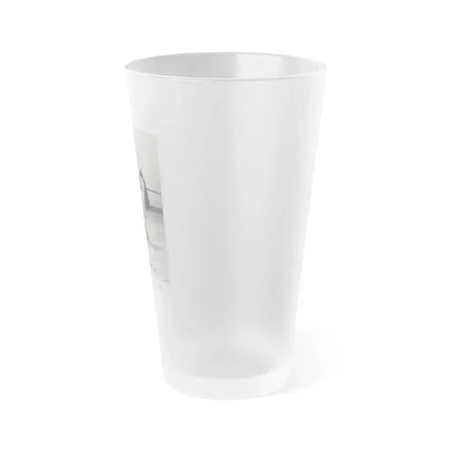 Bettie Page #1061 (Vintage Female Icon) Frosted Pint Glass 16oz - Go Mug Yourself