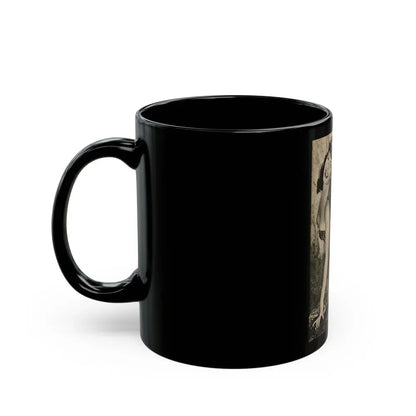 Bettie Page #1065 - Pages 1 of 6 with, 1 Full Page B&W Photo & Caption from BRIEF Digest Mag. Nov. '54 (Vintage Female Icon) Black Coffee Mug - Go Mug Yourself