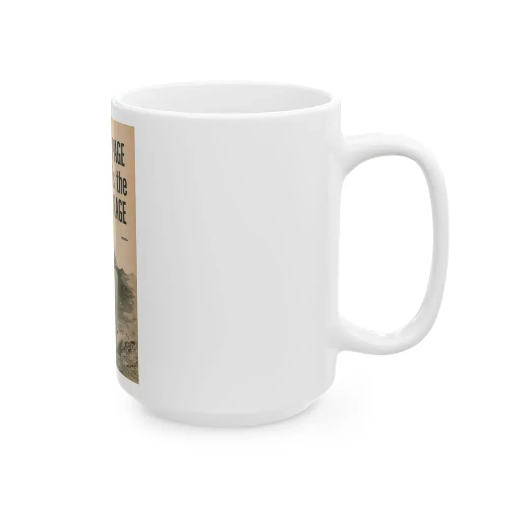 Bettie Page #1065 - Pages 1 of 6 with, 1 Full Page B&W Photo & Caption from BRIEF Digest Mag. Nov. '54 (Vintage Female Icon) White Coffee Mug - Go Mug Yourself