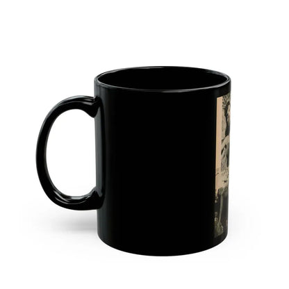 Bettie Page #1068 - Pages 6 of 6 with, 2 B&W Photos & Caption from BRIEF Digest Mag. Nov. '54 (Vintage Female Icon) Black Coffee Mug - Go Mug Yourself