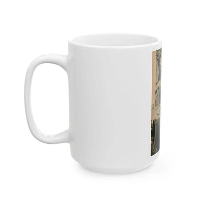 Bettie Page #1068 - Pages 6 of 6 with, 2 B&W Photos & Caption from BRIEF Digest Mag. Nov. '54 (Vintage Female Icon) White Coffee Mug - Go Mug Yourself