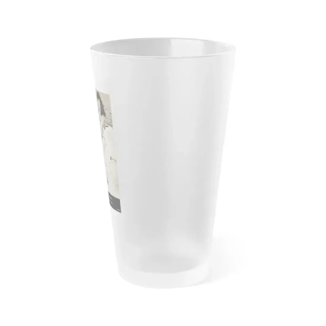 Bettie Page #1070 - Pages 2 of 4 with, 1 Full Page B&W Photo & Caption from After Hours Vol. 1, No. 4 '57 Mag. (Vintage Female Icon) Frosted Pint Glass 16oz - Go Mug Yourself