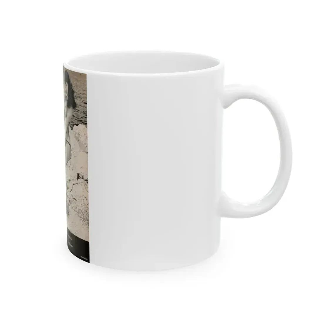 Bettie Page #1070 - Pages 2 of 4 with, 1 Full Page B&W Photo & Caption from After Hours Vol. 1, No. 4 '57 Mag. (Vintage Female Icon) White Coffee Mug - Go Mug Yourself