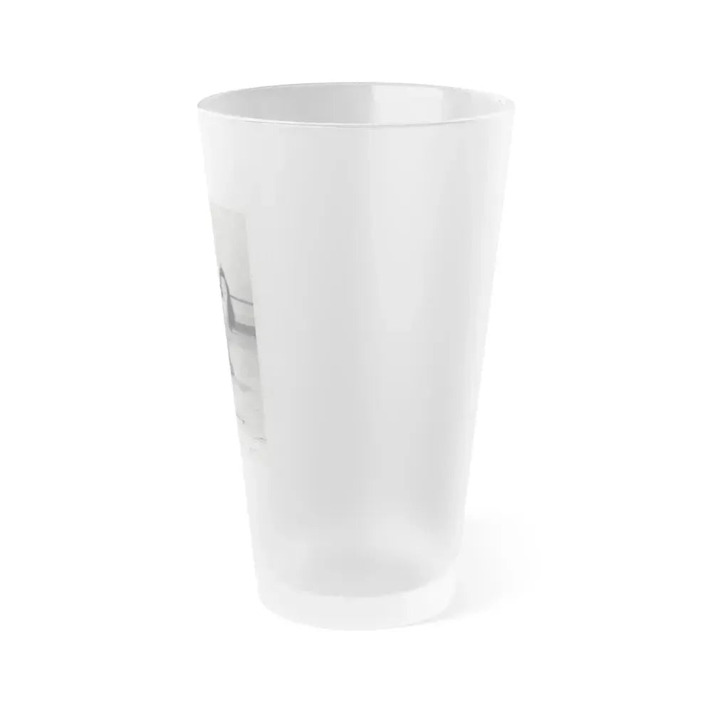 Bettie Page #1074 (Vintage Female Icon) Frosted Pint Glass 16oz - Go Mug Yourself