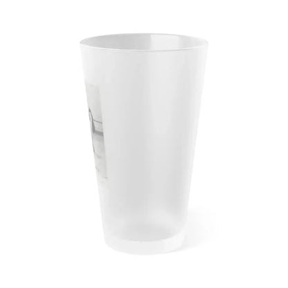 Bettie Page #1074 (Vintage Female Icon) Frosted Pint Glass 16oz - Go Mug Yourself