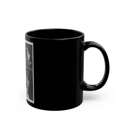Bettie Page #1079 - 8x11 3 B&W Photos and Brief Article all Bettie on Page 80 of Celebrity Sleuth Mag. '99 (Vintage Female Icon) Black Coffee Mug - Go Mug Yourself
