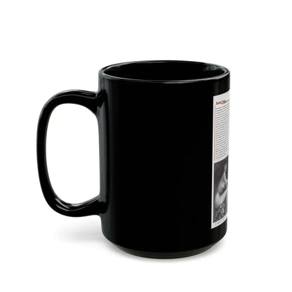Bettie Page #1079 - 8x11 3 B&W Photos and Brief Article all Bettie on Page 80 of Celebrity Sleuth Mag. '99 (Vintage Female Icon) Black Coffee Mug - Go Mug Yourself