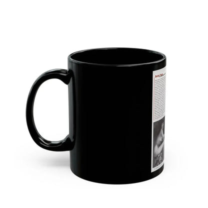 Bettie Page #1079 - 8x11 3 B&W Photos and Brief Article all Bettie on Page 80 of Celebrity Sleuth Mag. '99 (Vintage Female Icon) Black Coffee Mug - Go Mug Yourself