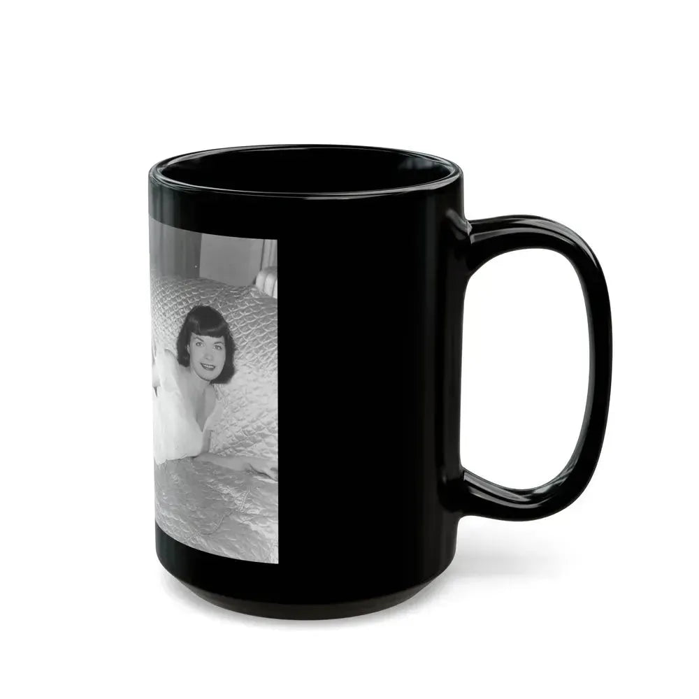 Bettie Page #108 (Vintage Female Icon) Black Coffee Mug - Go Mug Yourself