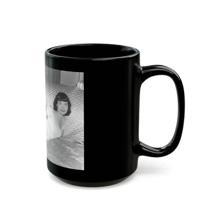 Bettie Page #108 (Vintage Female Icon) Black Coffee Mug - Go Mug Yourself