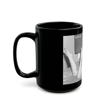 Bettie Page #108 (Vintage Female Icon) Black Coffee Mug - Go Mug Yourself