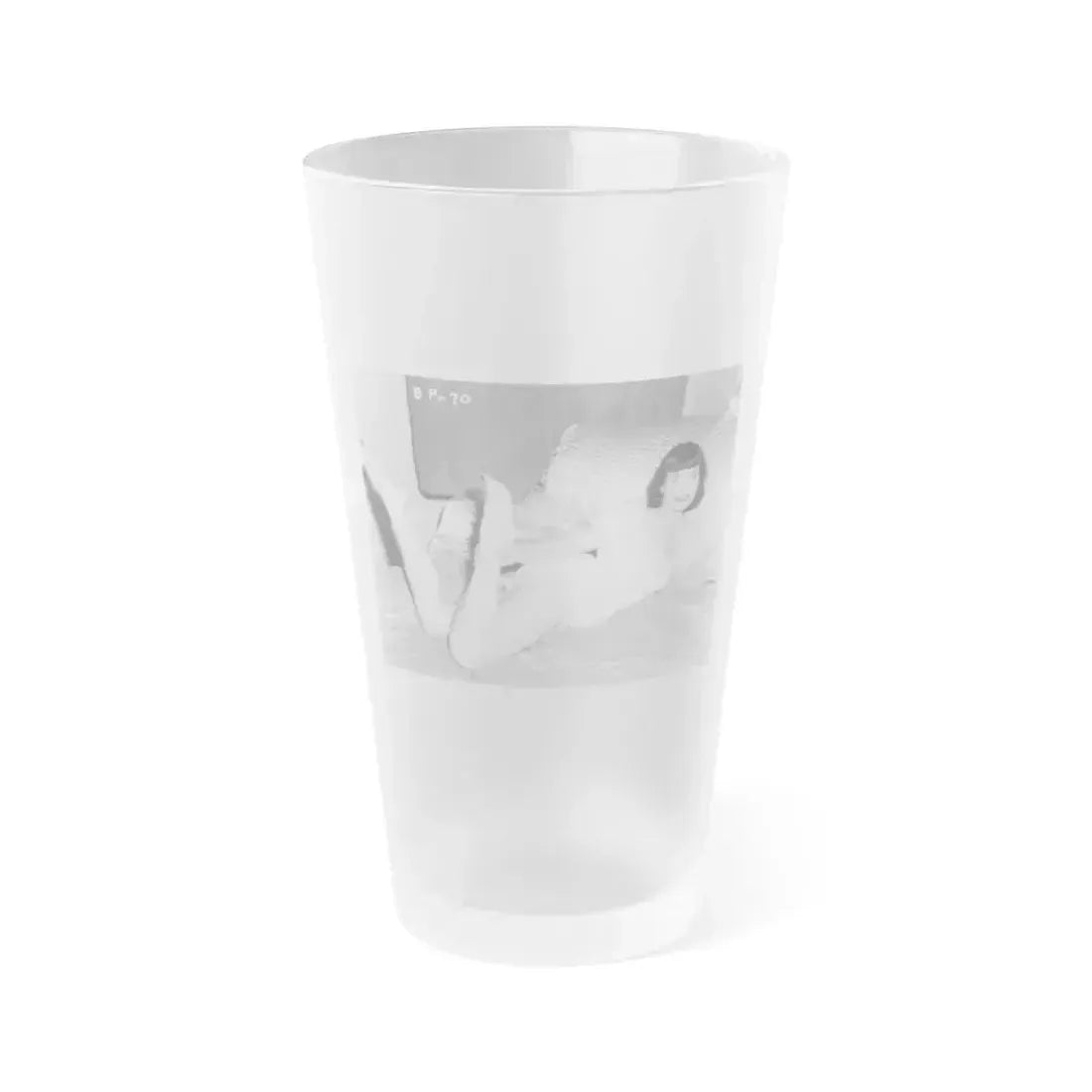 Bettie Page #108 (Vintage Female Icon) Frosted Pint Glass 16oz 16oz Frosted - Go Mug Yourself