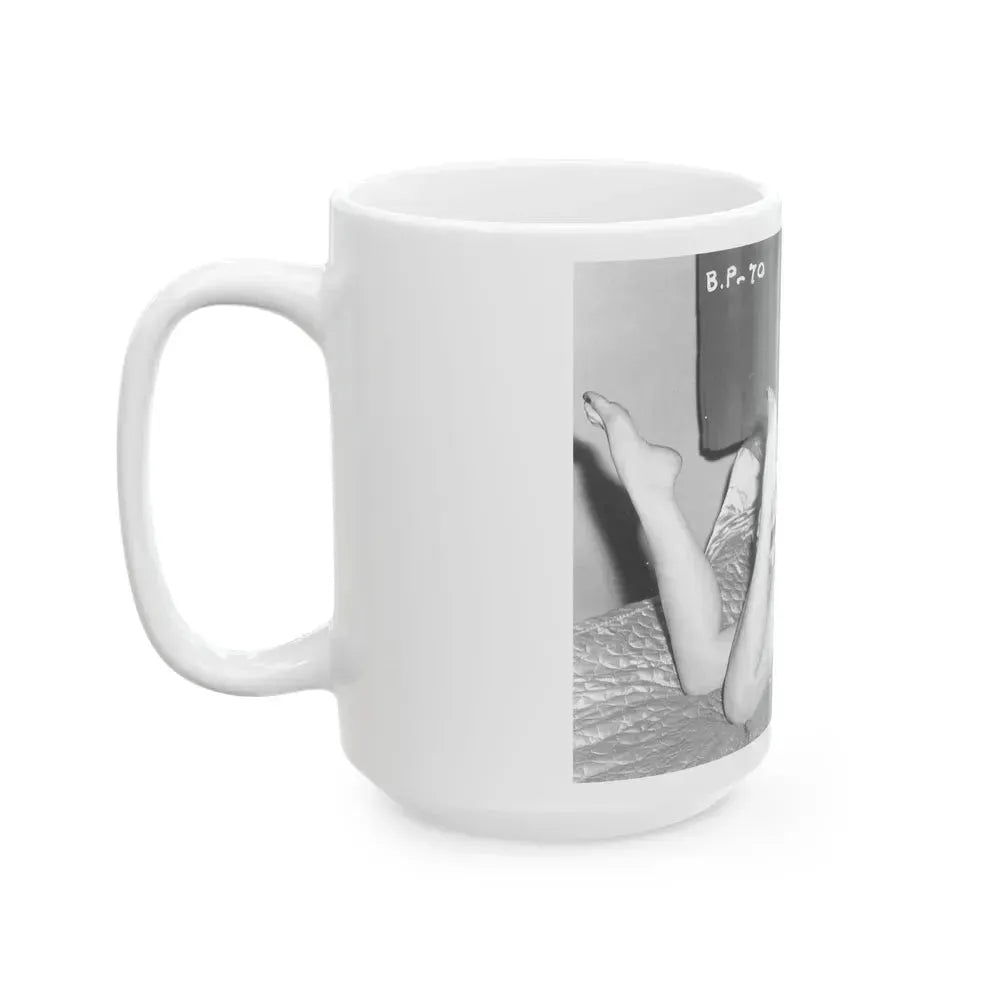 Bettie Page #108 (Vintage Female Icon) White Coffee Mug - Go Mug Yourself