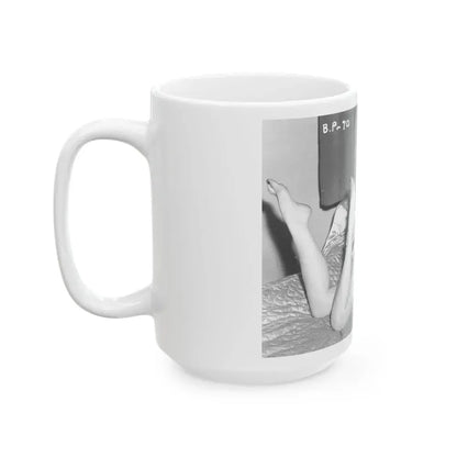 Bettie Page #108 (Vintage Female Icon) White Coffee Mug - Go Mug Yourself