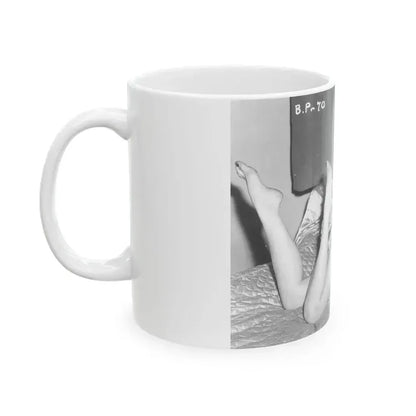 Bettie Page #108 (Vintage Female Icon) White Coffee Mug - Go Mug Yourself