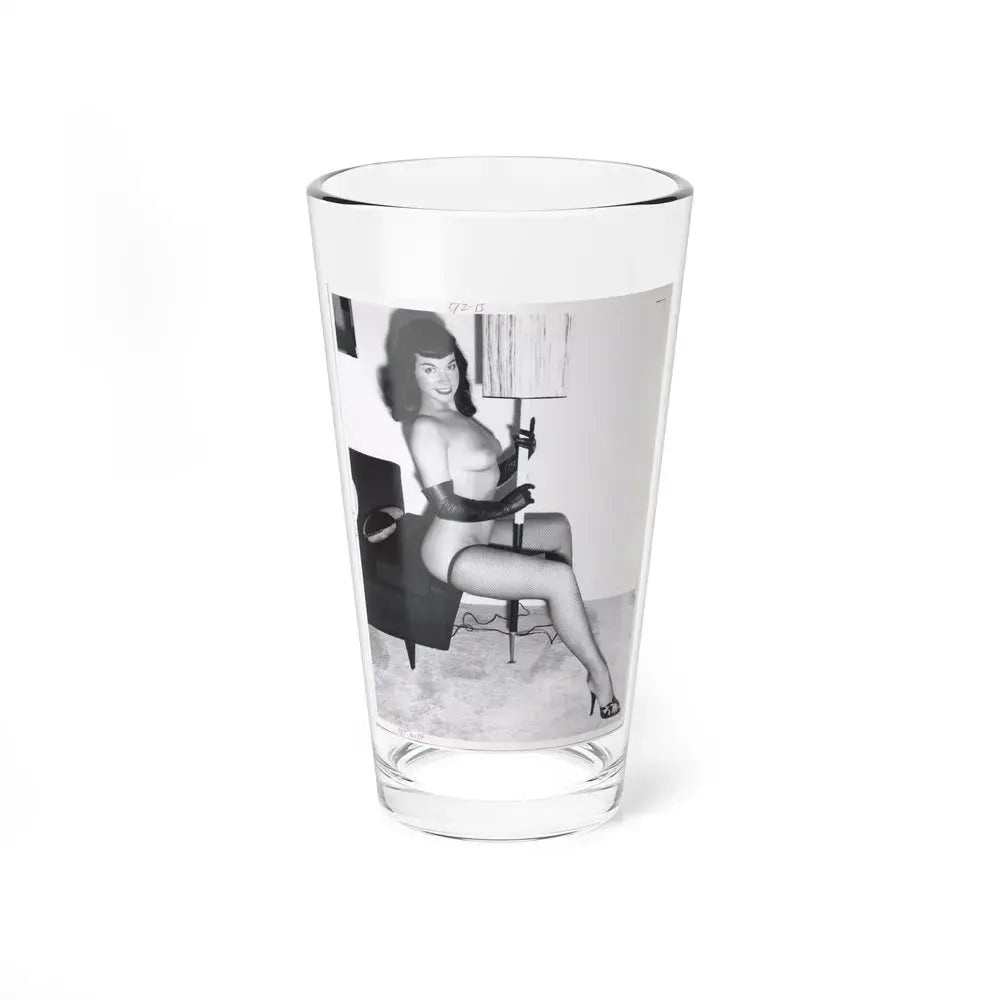 Bettie Page #109 1 (Vintage Female Icon) Pint Glass 16oz 16oz - Go Mug Yourself