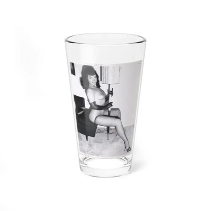 Bettie Page #109 1 (Vintage Female Icon) Pint Glass 16oz 16oz - Go Mug Yourself