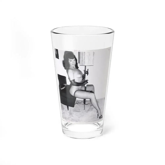 Bettie Page #109 1 (Vintage Female Icon) Pint Glass 16oz 16oz - Go Mug Yourself