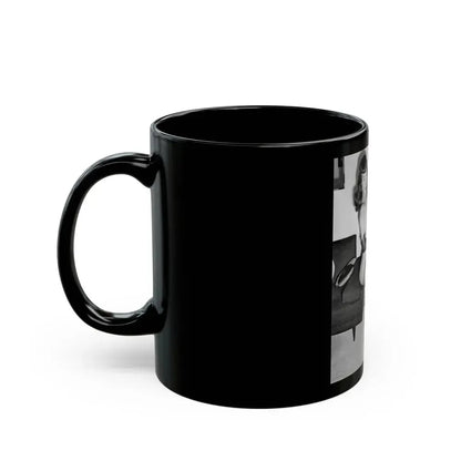 Bettie Page #109 (Vintage Female Icon) Black Coffee Mug - Go Mug Yourself