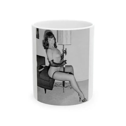 Bettie Page #109 (Vintage Female Icon) White Coffee Mug 11oz - Go Mug Yourself