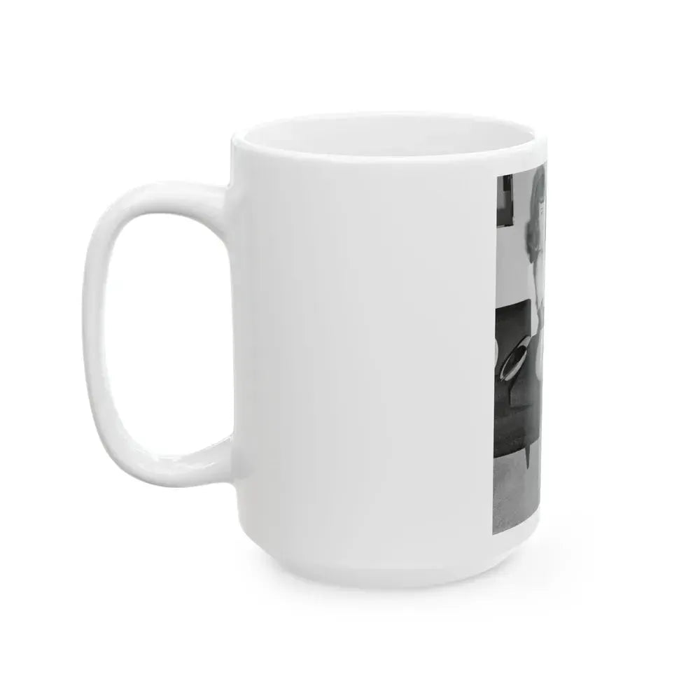 Bettie Page #109 (Vintage Female Icon) White Coffee Mug - Go Mug Yourself