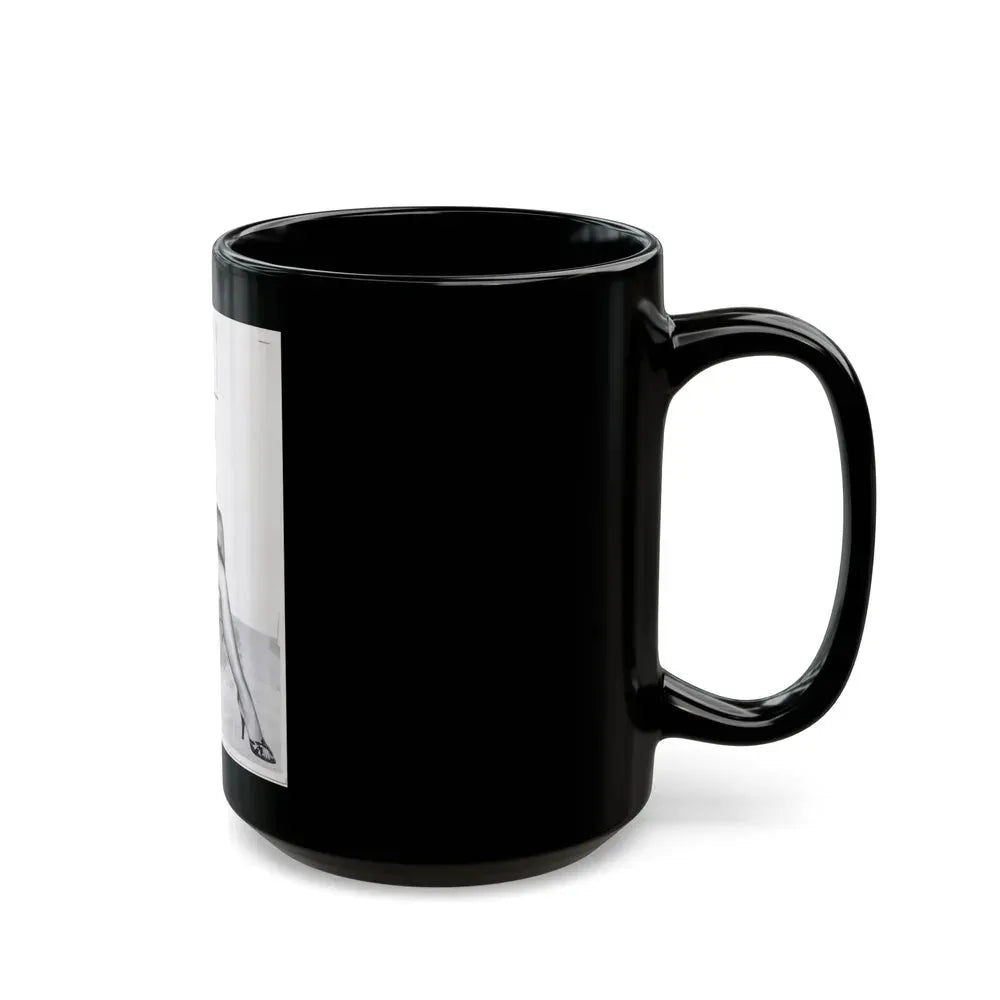Bettie Page #109_1 (Vintage Female Icon) Black Coffee Mug - Go Mug Yourself