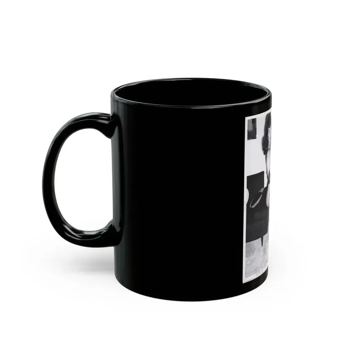 Bettie Page #109_1 (Vintage Female Icon) Black Coffee Mug - Go Mug Yourself