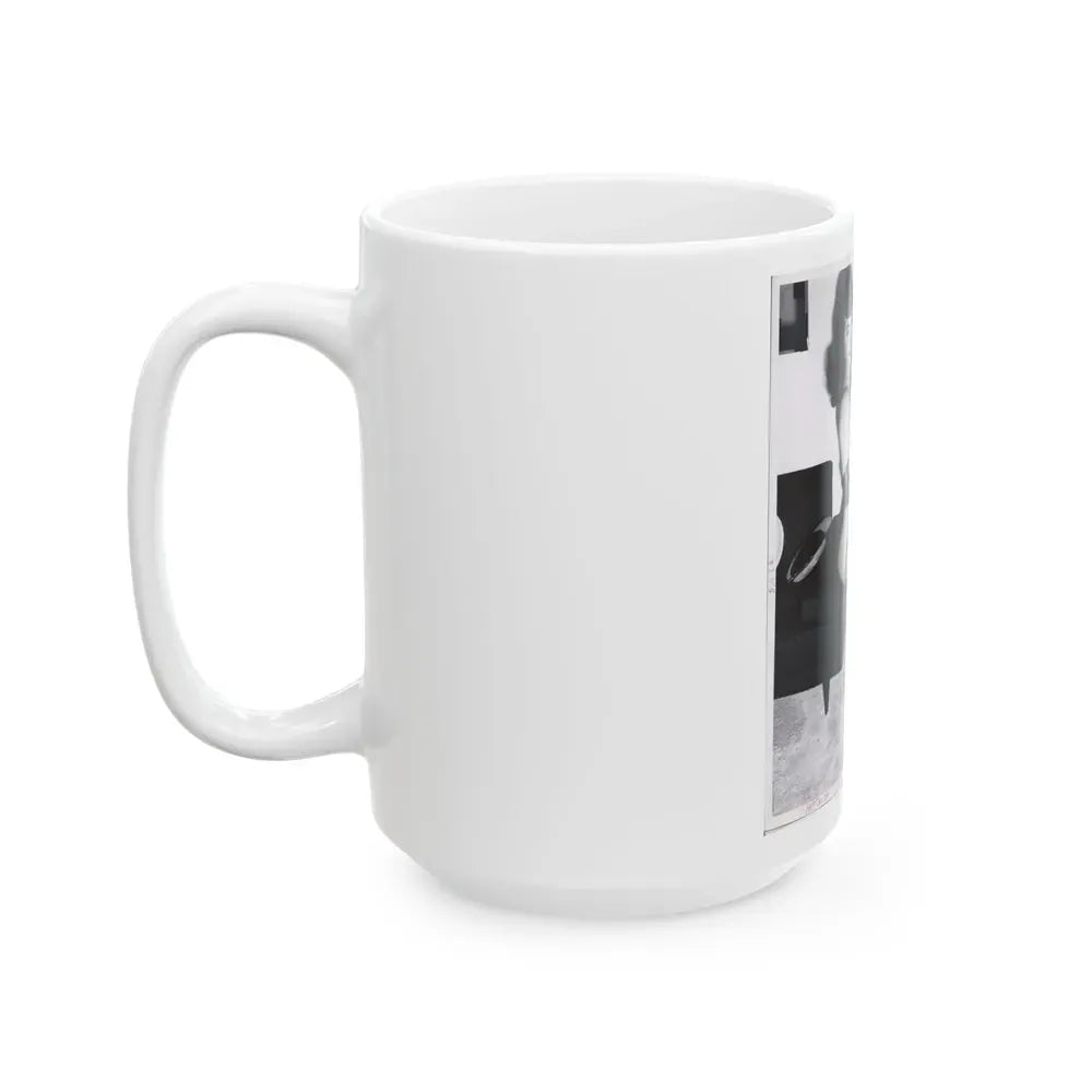 Bettie Page #109_1 (Vintage Female Icon) White Coffee Mug - Go Mug Yourself
