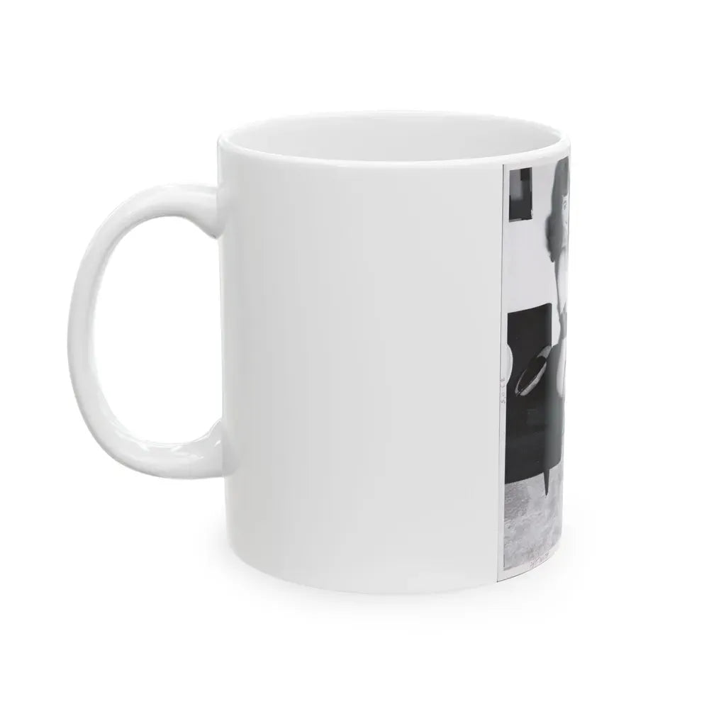 Bettie Page #109_1 (Vintage Female Icon) White Coffee Mug - Go Mug Yourself