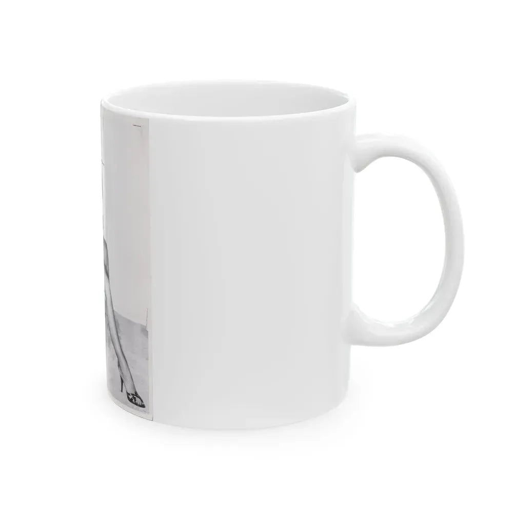 Bettie Page #109_1 (Vintage Female Icon) White Coffee Mug - Go Mug Yourself