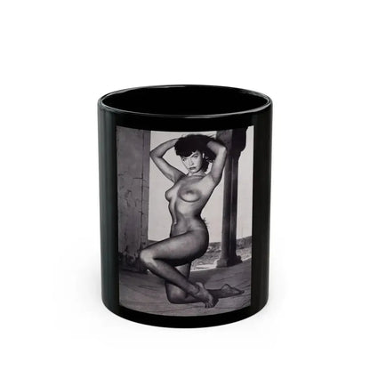 Bettie Page #111 (Vintage Female Icon) Black Coffee Mug 11oz - Go Mug Yourself