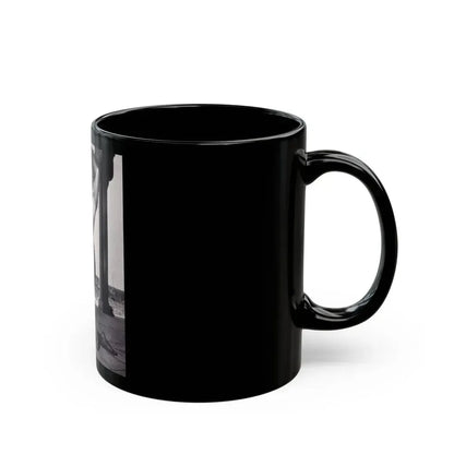 Bettie Page #111 (Vintage Female Icon) Black Coffee Mug - Go Mug Yourself